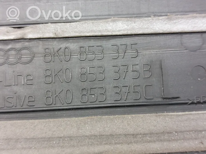 Audi A4 S4 B8 8K Отделка заднего порога (внутренняя) 8K0853375