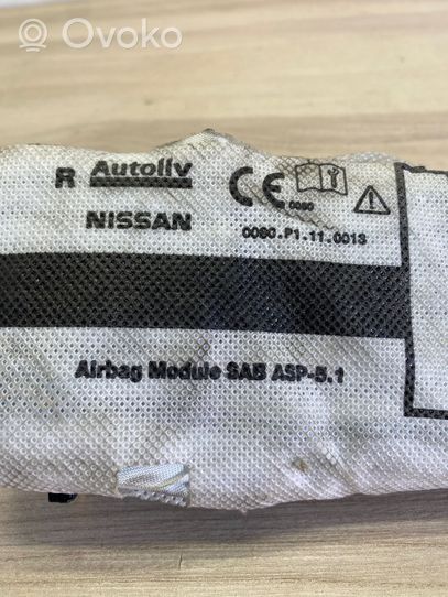 Nissan Note (E12) Poduszka powietrzna Airbag fotela 0080p1110013