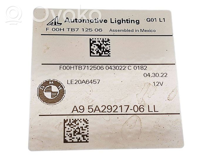 5A29217 BMW X3 G01 Headlight/headlamp, 1524.60 € | RRR 