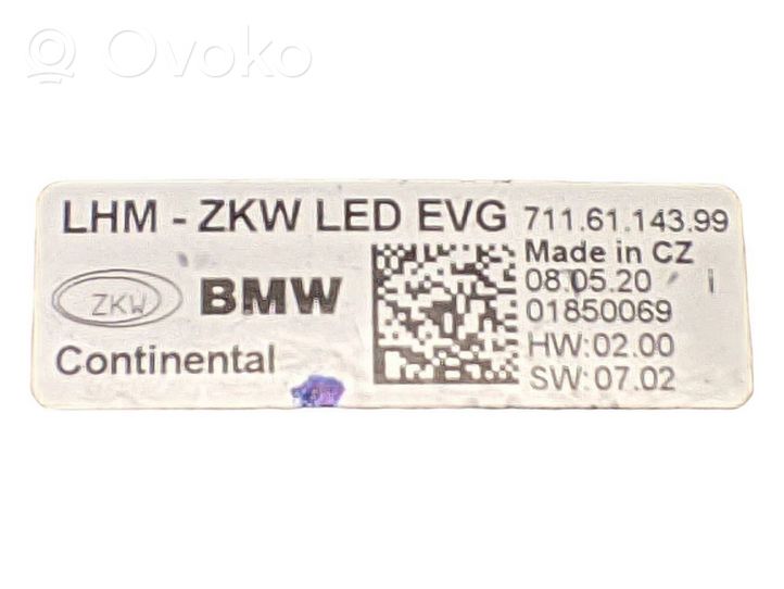 BMW 6 F12 F13 Ajovalojen virranrajoitinmoduuli Xenon 7116114399