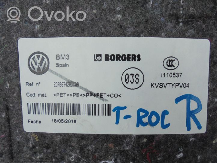 Volkswagen T-Roc Boczek / Tapicerka / bagażnika 2GA867428D