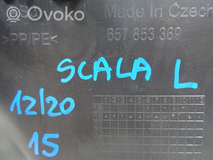 Skoda Scala Copertura del rivestimento del sottoporta anteriore 657853369