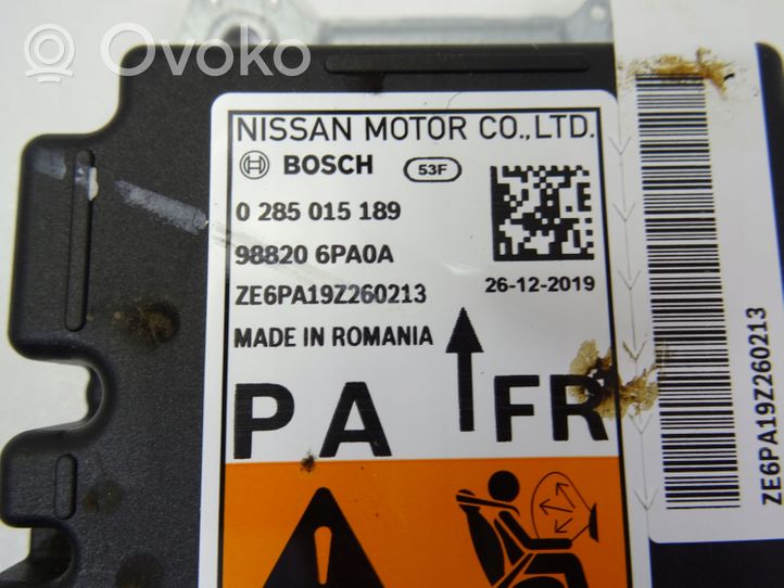 Nissan Juke II F16 Turvatyynyn ohjainlaite/moduuli 988206PA0A