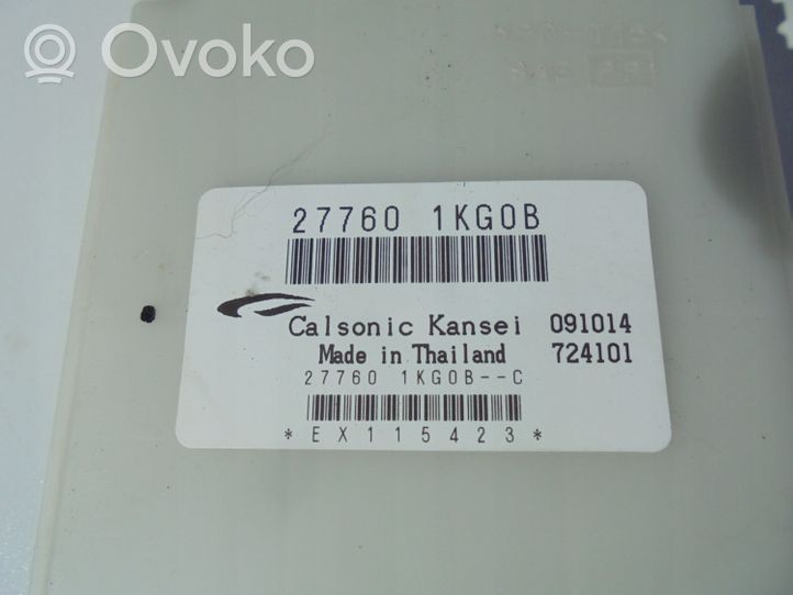 Nissan Juke I F15 Ilmastoinnin ohjainlaite/moduuli 277601KG0B