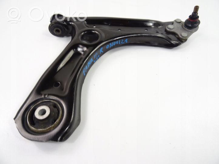 Skoda Fabia Mk3 (NJ) Braccio di controllo sospensione anteriore inferiore/braccio oscillante 6R0407152F