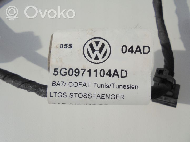 Volkswagen Golf VII Pysäköintitutkan anturin johtosarja (PDC) 5G0971104AD