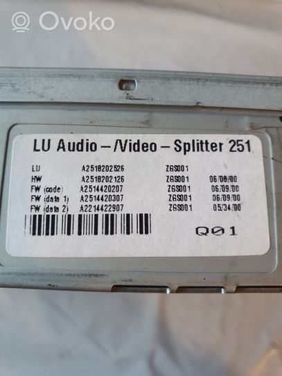 Mercedes-Benz GL X164 Unidad de control de vídeo A2518202526