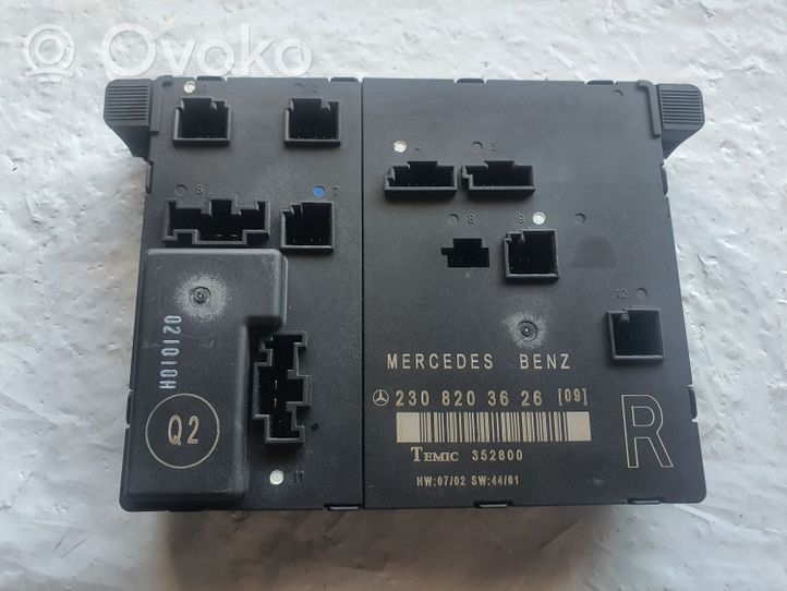 Mercedes-Benz SL R230 Durų elektronikos valdymo blokas 2308203626