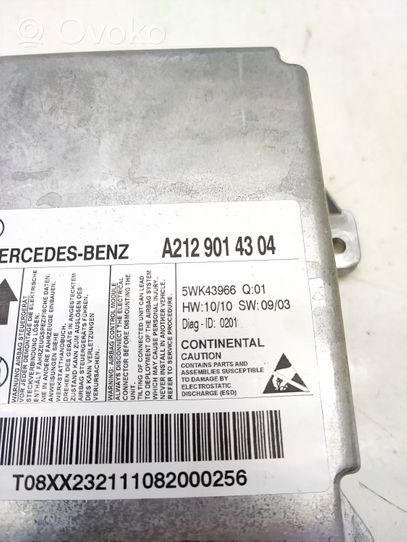 Mercedes-Benz E W212 Module de contrôle airbag A2129014304