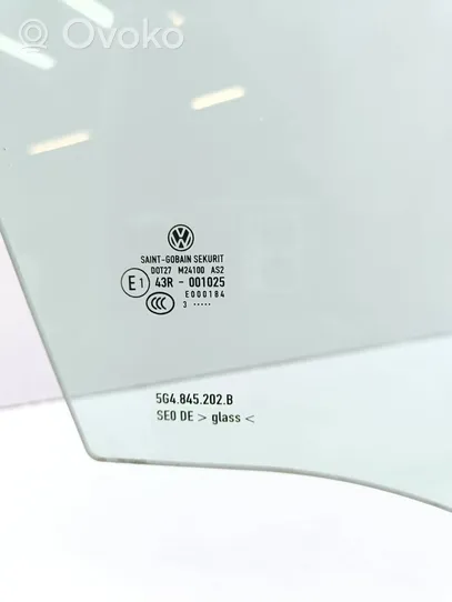Volkswagen Golf VII Szyba drzwi przednich 5G4845202B