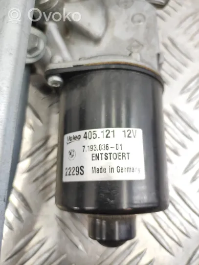 BMW 1 E81 E87 Mechanizm wycieraczek szyby przedniej / czołowej 7193036