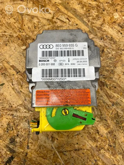 Audi A4 S4 B7 8E 8H Turvatyynyn ohjainlaite/moduuli 8E0959655G