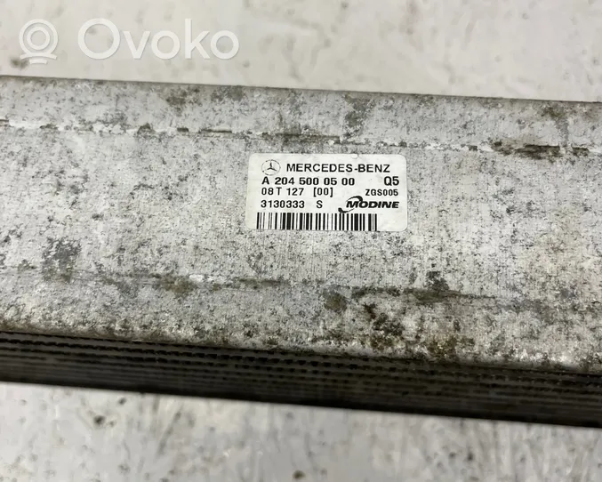 Mercedes-Benz C W204 Chłodnica powietrza doładowującego / Intercooler A2045000500