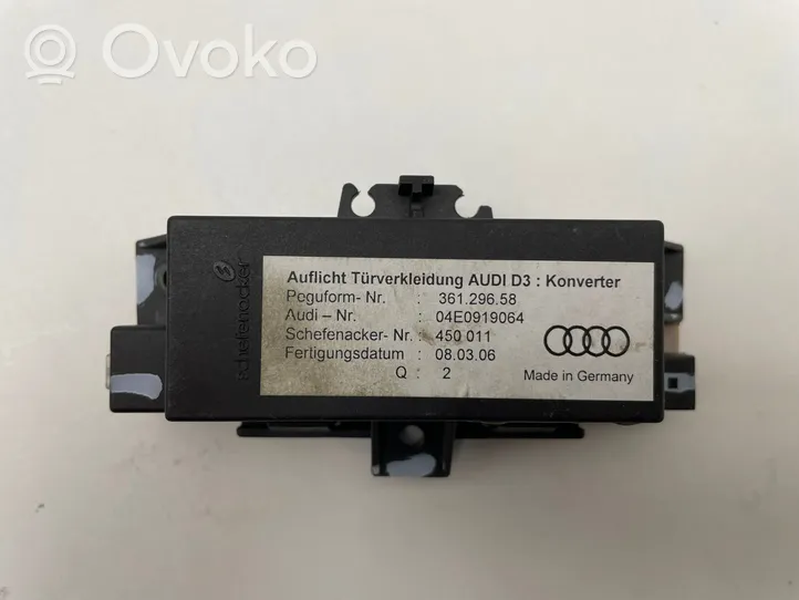 Audi A8 S8 D3 4E Capteur 36129658