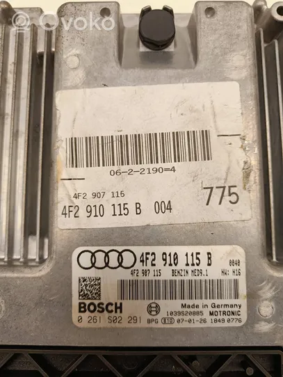 Audi A6 S6 C6 4F Variklio valdymo blokas 4F2910115B