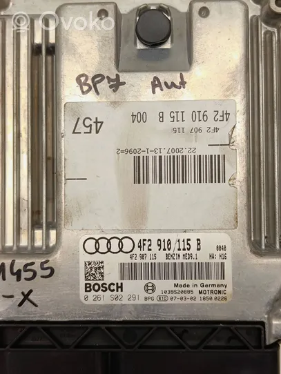 Audi A6 S6 C6 4F Variklio valdymo blokas 4F2910115B