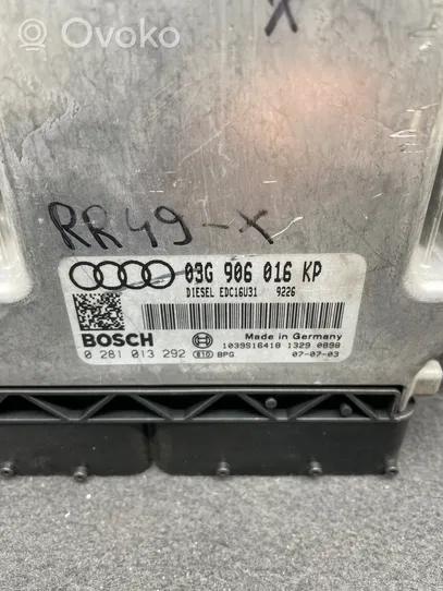 Audi A4 S4 B7 8E 8H Unité de commande, module ECU de moteur 03G906016KP