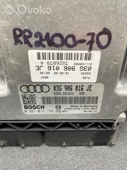 Audi A4 S4 B7 8E 8H Variklio valdymo blokas 03G906016JE