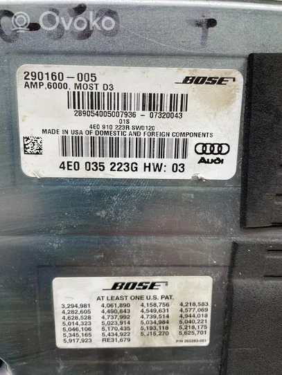 Audi A8 S8 D3 4E Amplificatore 4E0035223G