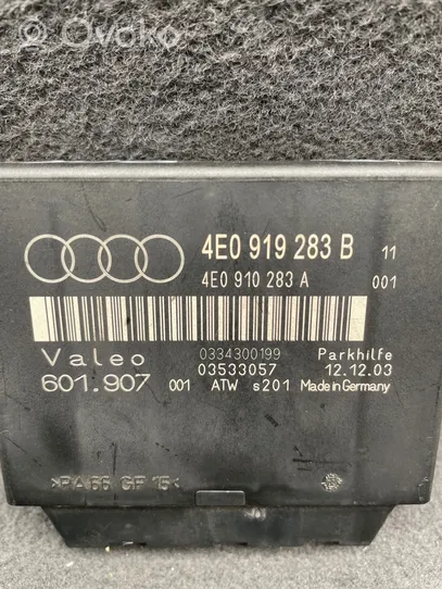 Audi A8 S8 D3 4E Unité de commande, module PDC aide au stationnement 4E0919283B