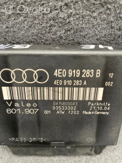 Audi A8 S8 D3 4E Unité de commande, module PDC aide au stationnement 4E0919283B