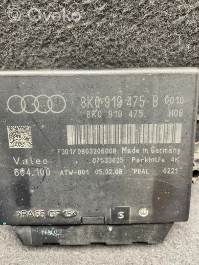 Audi A5 8T 8F Pysäköintitutkan (PCD) ohjainlaite/moduuli 8K0919475B