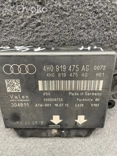Audi A6 C7 Parkavimo (PDC) daviklių valdymo blokas 4H0919475AG