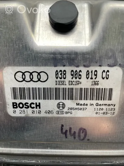 Audi A4 S4 B6 8E 8H Motorsteuergerät/-modul 038906019CG