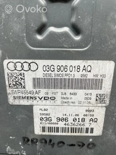 Audi A4 S4 B7 8E 8H Calculateur moteur ECU 03G906018AQ