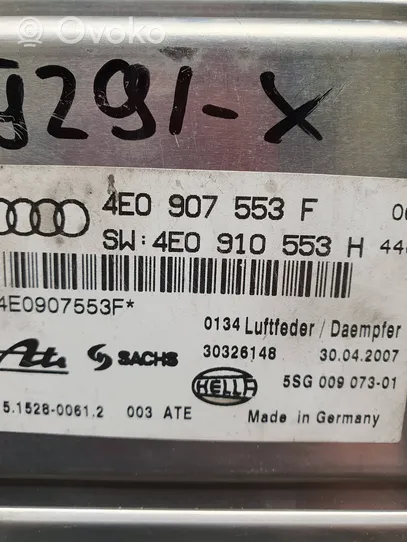 Audi A8 S8 D3 4E Module de commande suspension pneumatique arrière 4E0907553F