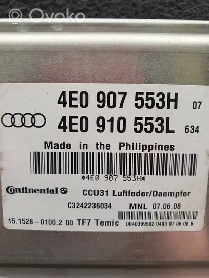 Audi A8 S8 D3 4E Jousituksen ohjainlaite/moduuli 4E0907553H