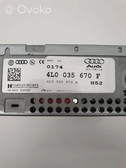 Audi Q7 4L Panel / Radioodtwarzacz CD/DVD/GPS 4L0035670A