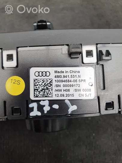 Audi A4 S4 B9 Light switch 4M0941531N