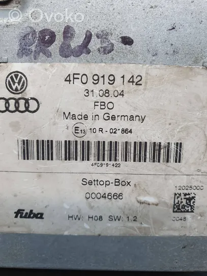 Audi A8 S8 D3 4E Unità principale autoradio/CD/DVD/GPS 4F0919142