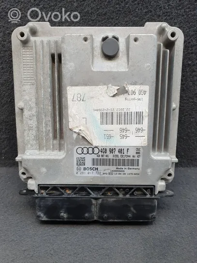 Audi A6 S6 C7 4G Centralina/modulo del motore 4G0907401F