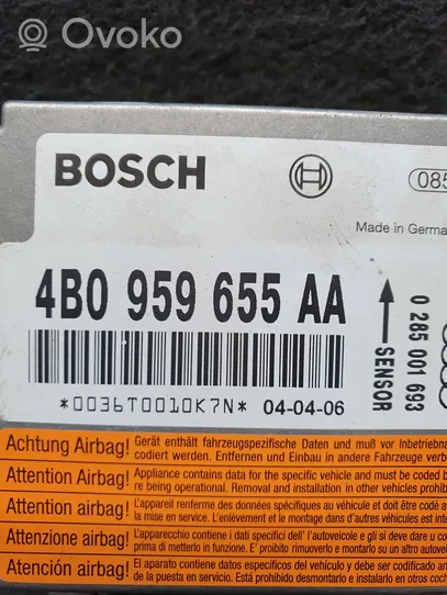 Audi A6 S6 C5 4B Sterownik / Moduł Airbag 4B0959655AA