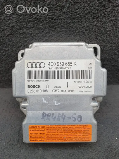 Audi A8 S8 D3 4E Module de contrôle airbag 4E0959655K