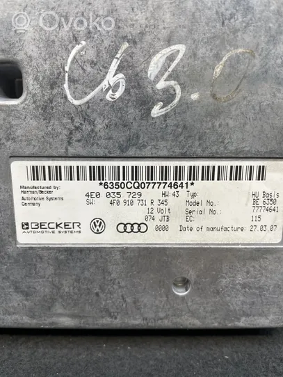 Audi A6 S6 C6 4F MMI valdymo blokas 4F0910731R