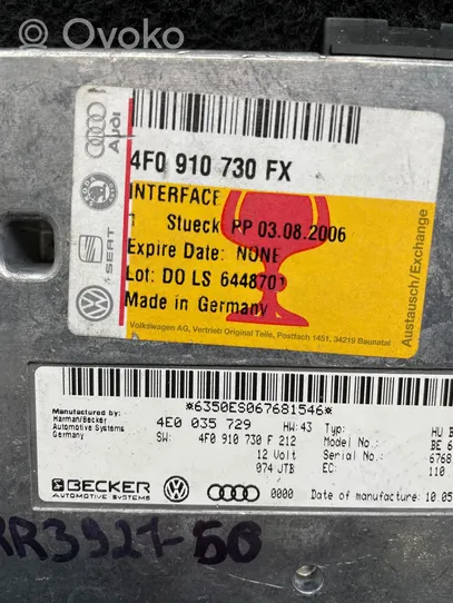 Audi A6 S6 C6 4F MMI valdymo blokas 4F0910730FX