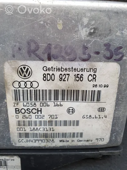 Audi A4 S4 B5 8D Pavarų dėžės valdymo blokas 8D0927156CR