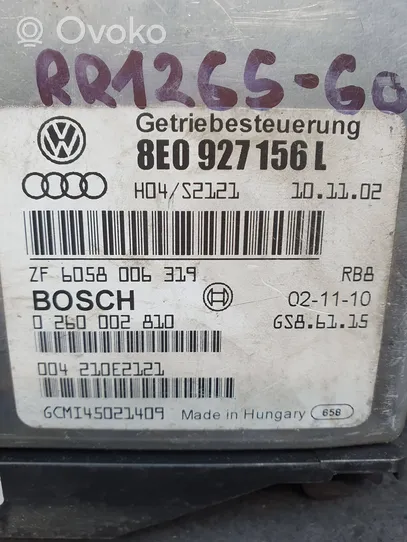 Audi A4 S4 B6 8E 8H Pavarų dėžės valdymo blokas 8E0927156L