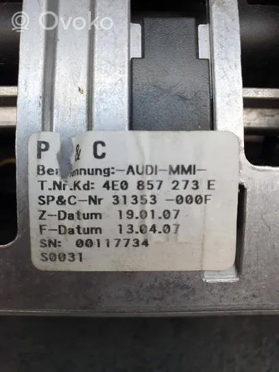 Audi A8 S8 D3 4E Monitor / wyświetlacz / ekran 4E0857273E