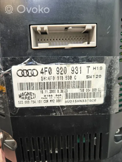 Audi A6 Allroad C6 Compteur de vitesse tableau de bord 4F0920931T