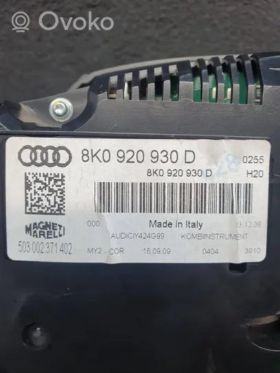 Audi A4 S4 B8 8K Nopeusmittari (mittaristo) 8K0920930D