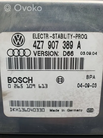 Audi A6 Allroad C5 Aktiivijousituksen ohjainlaite (ESP) 4Z7907389A