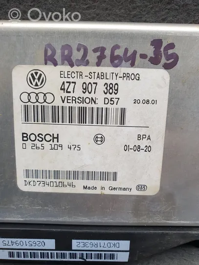 Audi A6 Allroad C5 Unidad de control ESP (sistema de estabilidad) 4Z7907389