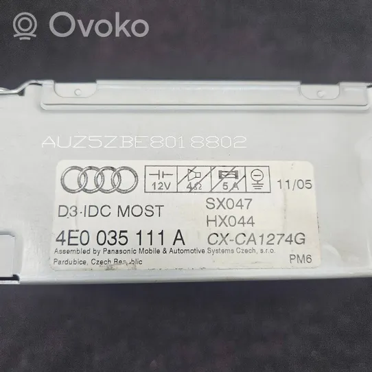 Audi A6 S6 C6 4F Zmieniarka płyt CD/DVD 4E0035111A