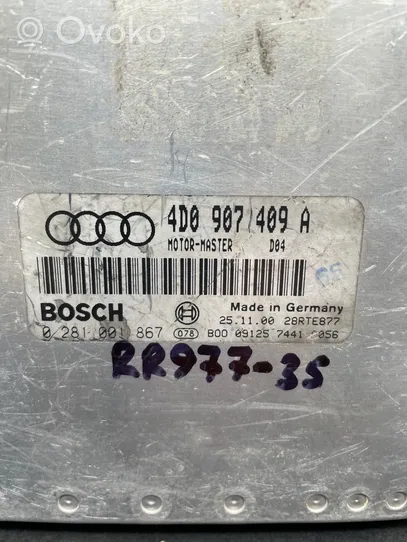 Audi A8 S8 D2 4D Calculateur moteur ECU 4D0907409A