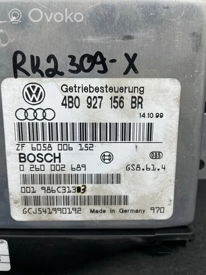 Audi A6 S6 C5 4B Vaihdelaatikon ohjainlaite/moduuli 4B0927156BR