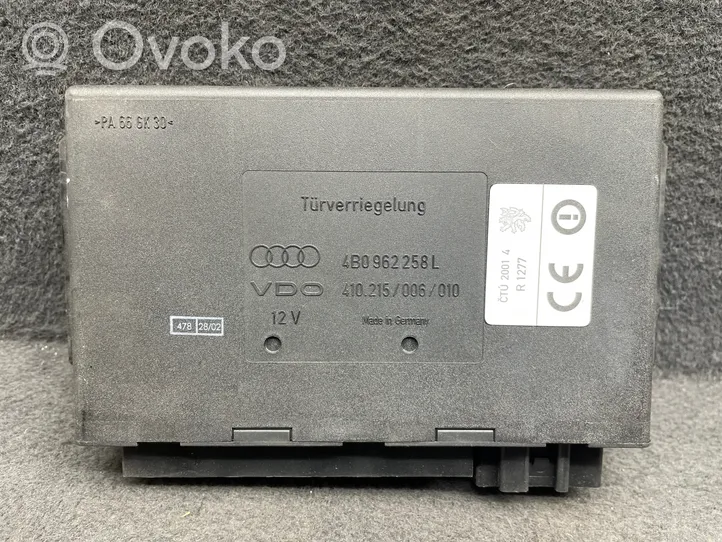 Audi A6 S6 C5 4B Mukavuusmoduuli 4B0962258L